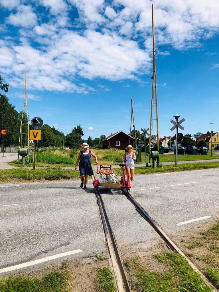Cykla dressin på Smalspåret